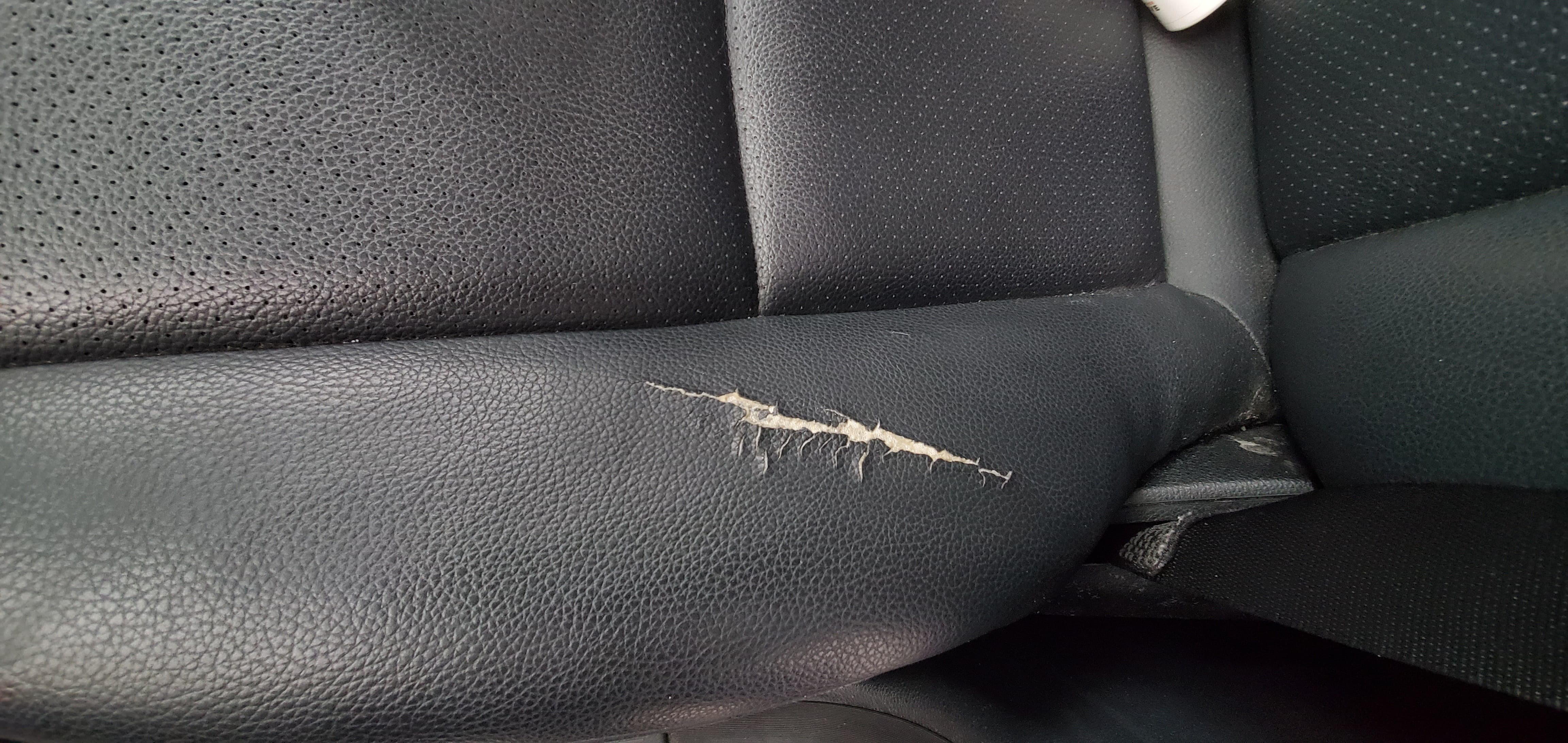 How To Repair A Leather Car Seat - How To Fix Small Hole In Leather Seat