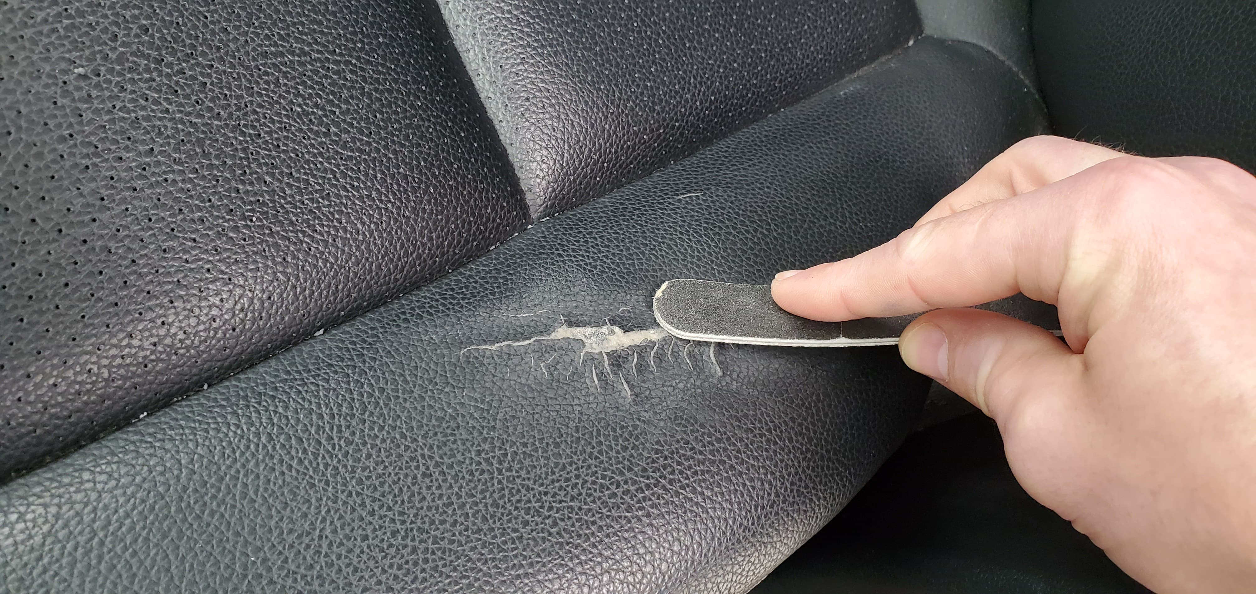 How To Repair A Leather Car Seat - How To Fix Holes In Leather Seats