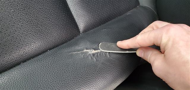 How To Repair A Leather Car Seat - How To Repair Large Tear In Leather Car Seat